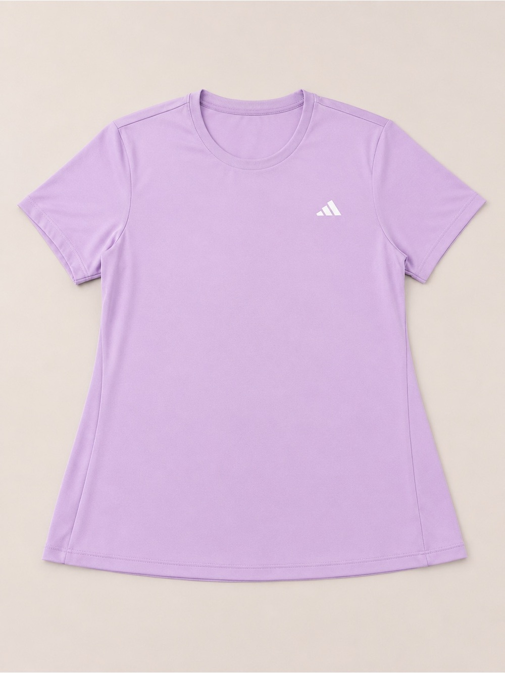 adidas Women’s Lavender Crew Neck Short Sleeve Tee